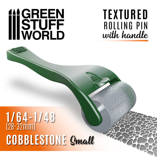 Rolo texturizador com alça<br>Cobblestone Small