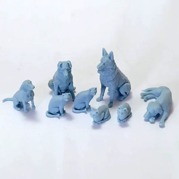 Set de animais 2<br>impressão em 3D<br>8 peças