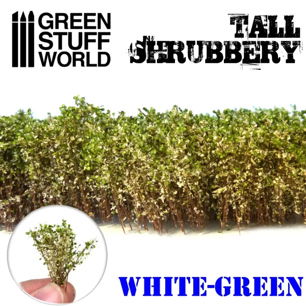 Arbusto Alto<br>Tall Shrubbery<br>White Green - Image 2