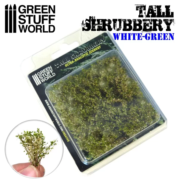 Arbusto Alto<br>Tall Shrubbery<br>White Green