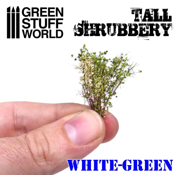 Arbusto Alto<br>Tall Shrubbery<br>White Green - Image 4