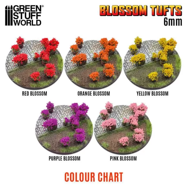 Tufos de Flores Autoadesivo<br><font color="#E57103">Tamanho: <b>6mm</b></font><br>Cor Rosa - Image 3