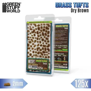 Tufos de Grama Autoadesivo<br><font color="#D20913">Tamanho: <b>2mm</b></font><br>Dry Brown