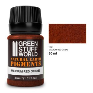 Pigmentos em pó<br>MEDIUM RED OXIDE<br>30ml